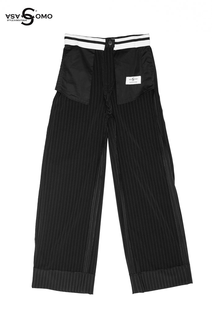 Inverted Vertical Striped Pant
