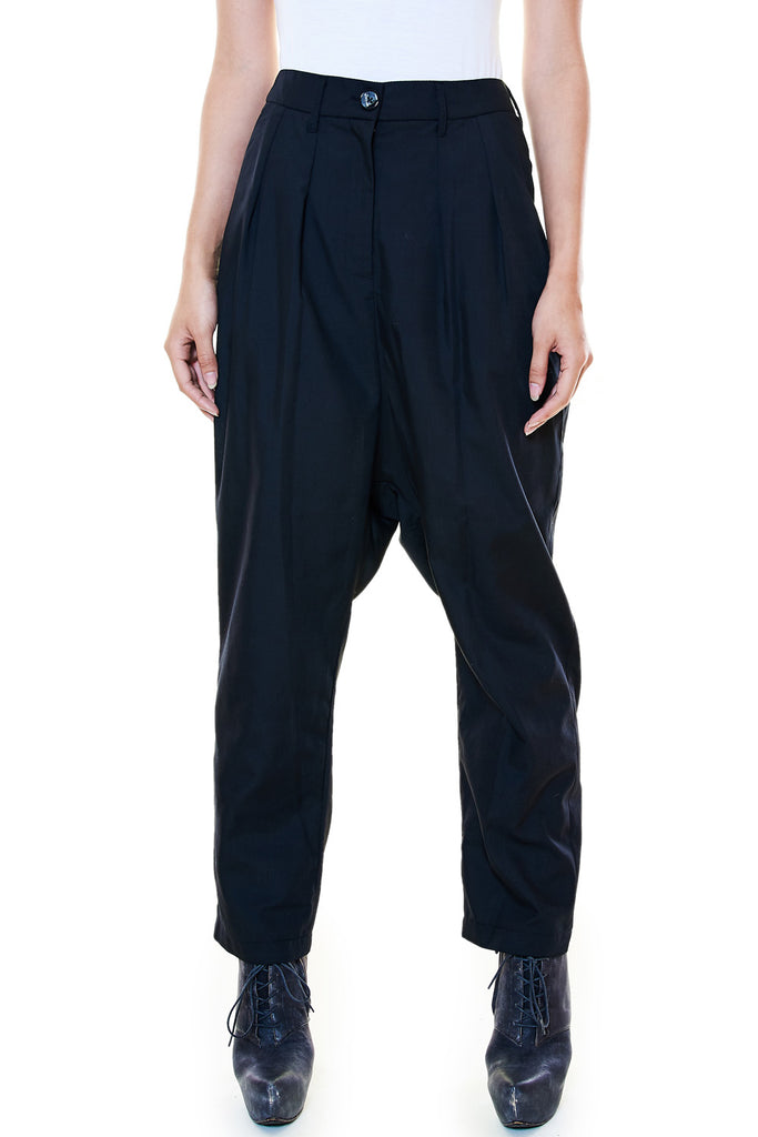 Black Crepe Trousers - casacomostyle