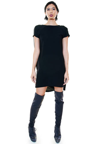 Black Tunic Dress - casacomostyle