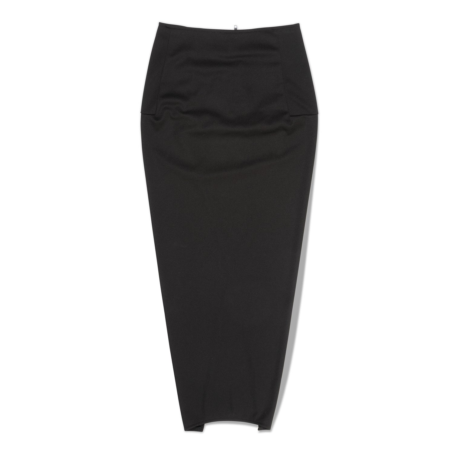 Black Pillar Slit Skirt